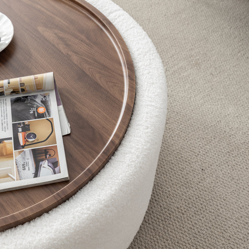 Ebern Designs Pietsch Round Coffee Table with Storage | Wayfair